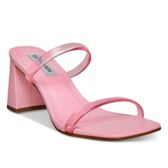 Steve Madden Shoes - Steve Madden Lilah Heeled Sandal Womens Size 11 Slip On Open Toe Pink